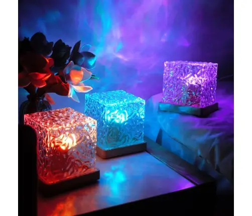 LED Night Light Projector Aurora RGB Waves 16 Colors Remote Control