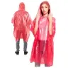 Raincoat Cloak with Ball Keychain Red