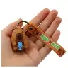 Keychain Figurine Capybara With Dolphin Pendant Carabiner Ring