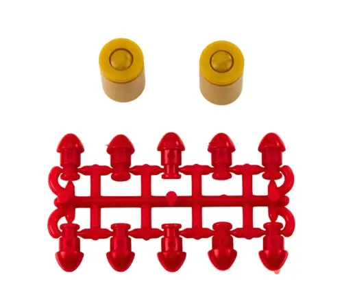 Mini Pistol Weapon for Bullets and Shells Black and Brown 13.5 cm