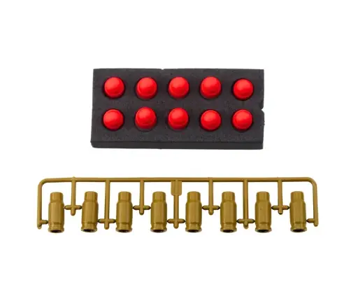 Toy Gun Foam Cartridges Ammunition Shells White