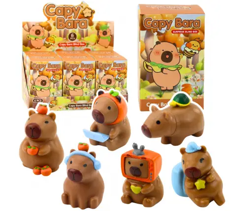 Surprise Capybara Figurine Toy Blind Box Mix