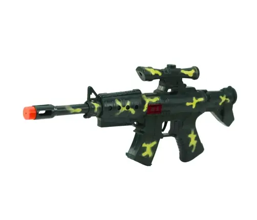 Military Rifle Set With Rifle Accessories Shot Sound Khaki