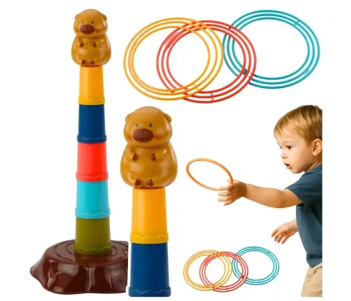 Skill Game Throwing Hoops at the Target 5 Levels Capybara