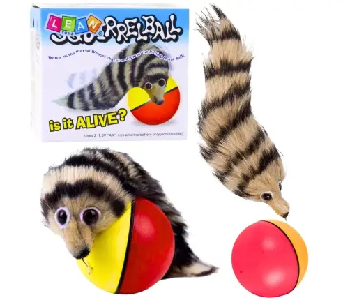 Ball with Fluffy Ferret Tail Interactive Toy for Children
