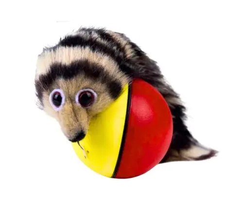 Ball with Fluffy Ferret Tail Interactive Toy for Children
