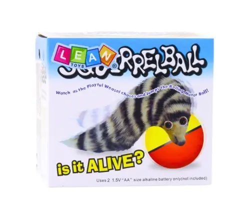 Ball with Fluffy Ferret Tail Interactive Toy for Children