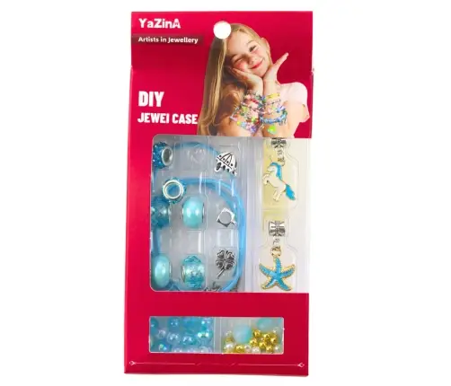 DIY Jewelry Bracelet Making Kit Beads Pendants Mix