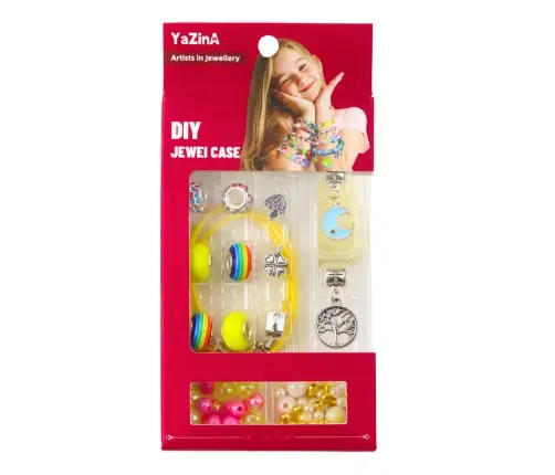 DIY Jewelry Bracelet Making Kit Beads Pendants Mix