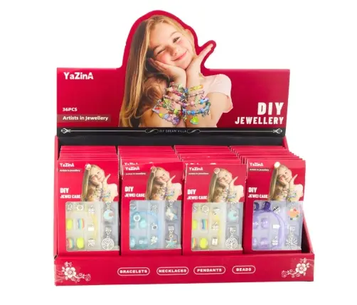 DIY Jewelry Bracelet Making Kit Beads Pendants Mix