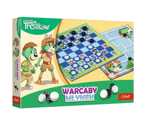 GAME - Checkers and Mill Trefl Family Trefl 02658
