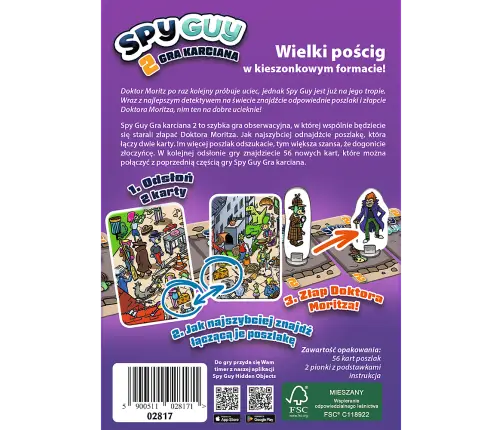 GAME - Spy Guy Card Game 2 of Trefl 02817