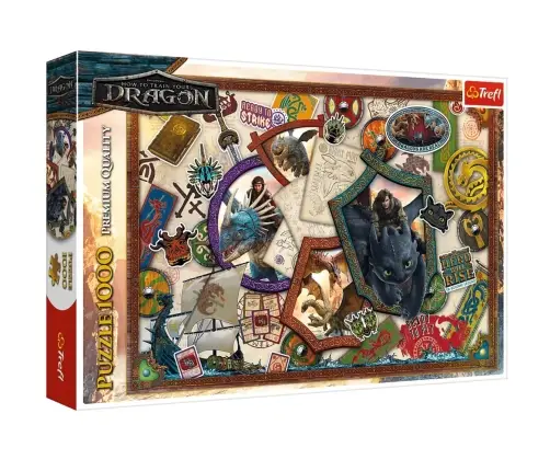 Puzzle 1000 - How to Train Your Dragon - Trefl Heroes 10959