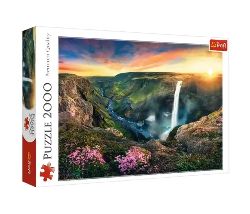 Puzzle - 2000 - Haifoss Waterfall, Iceland Trefl 27091