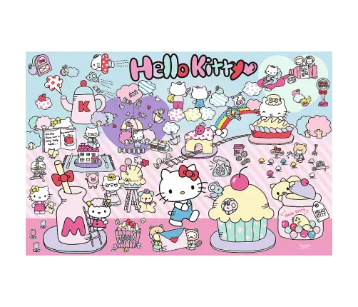 Puzzle – 300 Pieces – Discover the World of Hello Kitty – Hello Kitty Trefl 23031 Puzzle – 300 Pieces – Discover the World of Hello Kitty – Hello Kitty Trefl 23031