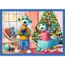4-in-1 Puzzle – It's Snowing at the Trefliks' – Trefl 34657