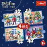 4-in-1 Puzzle – It's Snowing at the Trefliks' – Trefl 34657