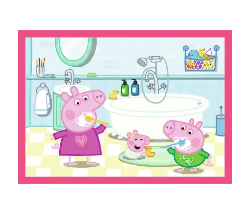 4-in-1 Puzzle (12, 15, 20, 24) – Peppa Loves Adventures – Trefl 34672