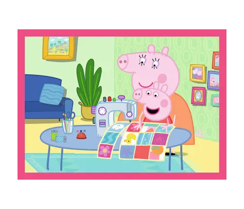 4-in-1 Puzzle (12, 15, 20, 24) – Peppa Loves Adventures – Trefl 34672