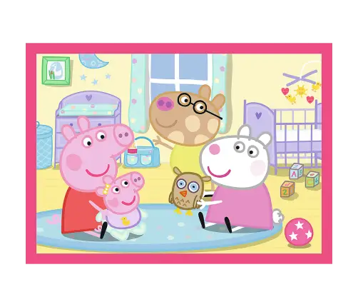 4-in-1 Puzzle (12, 15, 20, 24) – Peppa Loves Adventures – Trefl 34672