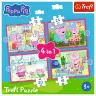 4-in-1 Puzzle (12, 15, 20, 24) – Peppa Loves Adventures – Trefl 34672