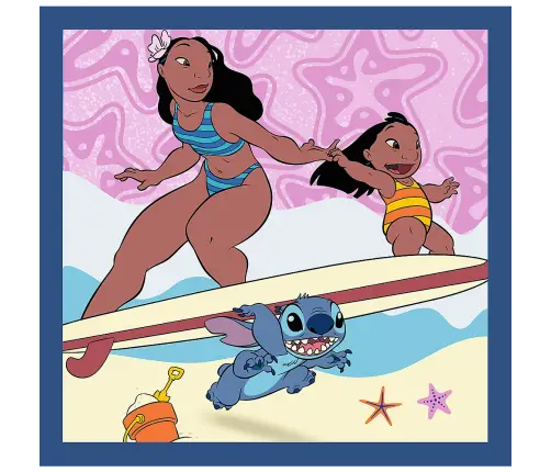 3-in-1 Puzzle – Time with Stitch – Lilo and Stitch Trefl 34896