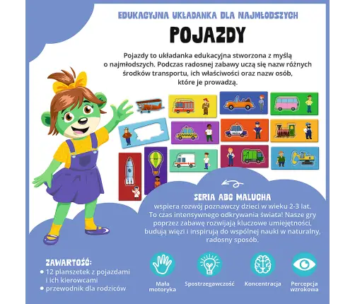 GAME - Vehicles - Toddler ABC - Trefl 02907