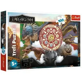 Puzzle 100 - Dragons in Action - Trefl 16524