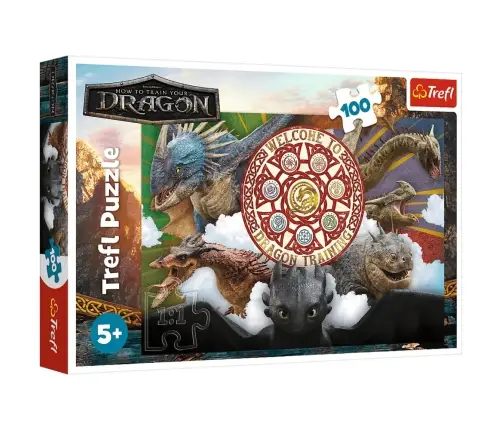 Puzzle 100 - Dragons in Action - Trefl 16524