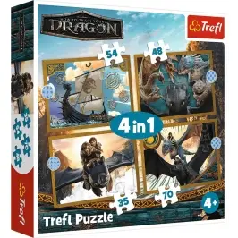 4-in-1 game - Dragon Days - Trefl 34678