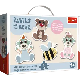 Puzzle - Baby Classic - Friendly Babies - Babies and Teddy Bear Trefl 36139