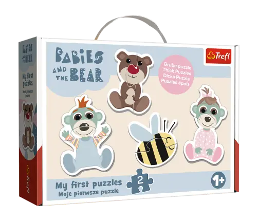 Puzzle - Baby Classic - Friendly Babies - Babies and Teddy Bear Trefl 36139