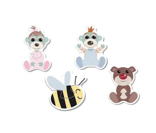 Puzzle - Baby Classic - Friendly Babies - Babies and Teddy Bear Trefl 36139