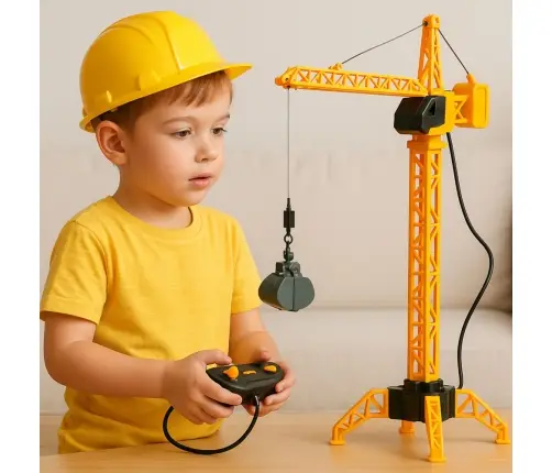 Remote Control Construction Crane RC Wired 360° Rotation 71 cm