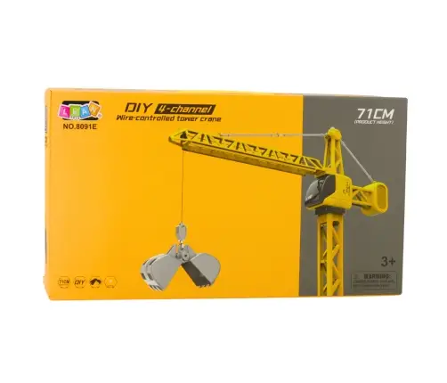 Remote Control Construction Crane RC Wired 360° Rotation 71 cm
