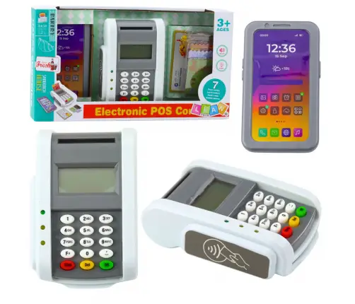 Shop Set Payment Terminal Phone Card Lights Sounds