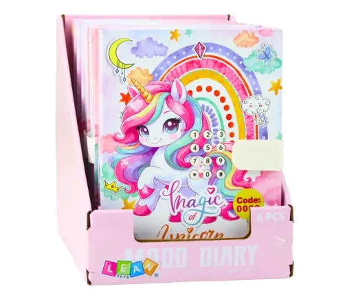 Cute Diary Notebook Code Unicorn Melodies Colorful Pages