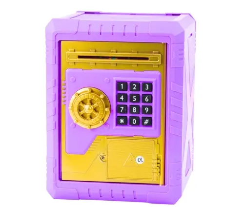 Safe Electronic Piggy Bank with PIN Code for Children Purple