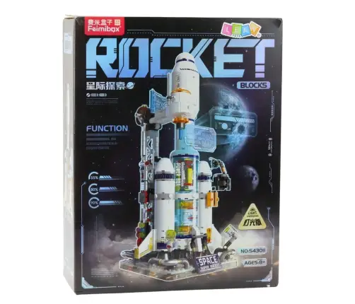 Rocket Space Station Construction Bricks 815 pcs.
