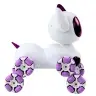 TOOBY Robot Dog Remote Controlled RC 360° Lights Sounds White and Purple