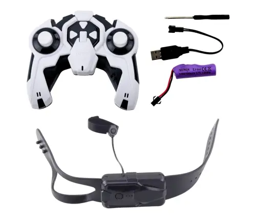 TOOBY Robot Dog Remote Controlled RC 360° Lights Sounds White and Purple