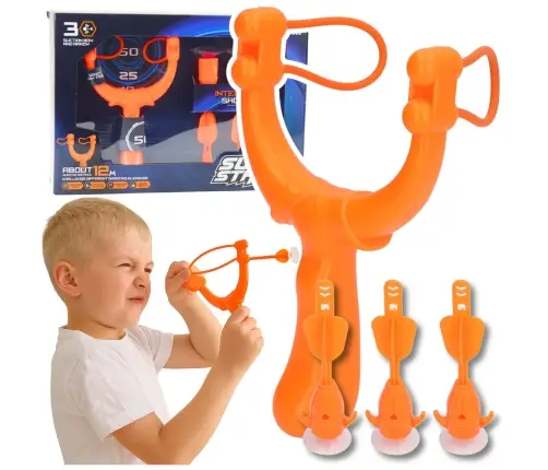 Shooting Set Skill Game Slingshot Darts With Suction Cups 3 pcs.
