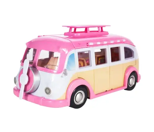 Ica Cream Car Camper Ice Cream Parlor For Dolls Foldable Pink