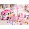 Ica Cream Car Camper Ice Cream Parlor For Dolls Foldable Pink