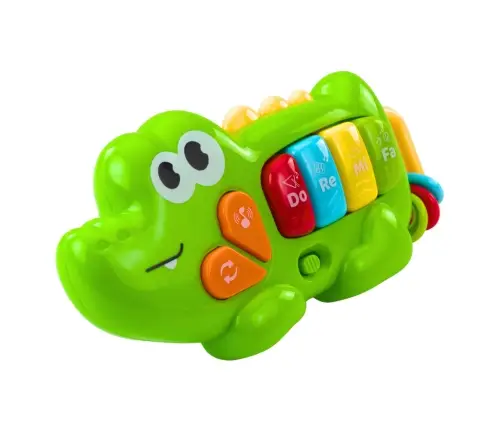 Interactive Musical Piano for Toddlers Crocodile Beads Green