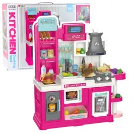 Children's Kitchen Water Cycle Color Changing Food Steam Pink 64 pcs.