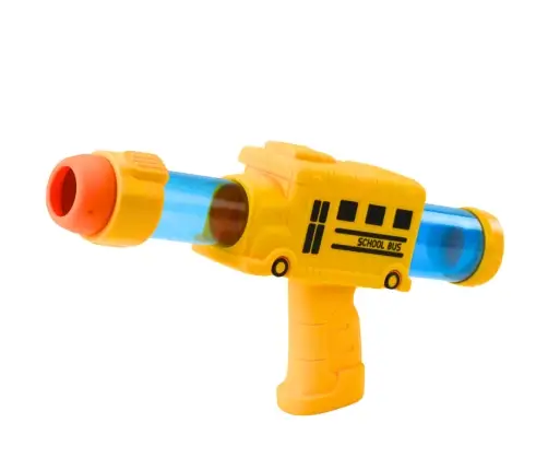 Soft Foam Ball Gun School Bus Yellow 6 pcs.
