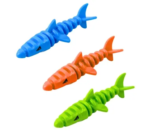 Shark Diving Bath Toys Colorful 3 pcs.