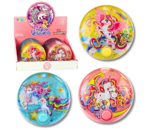 Water Arcade Game Unicorn Colorful Round 10 cm