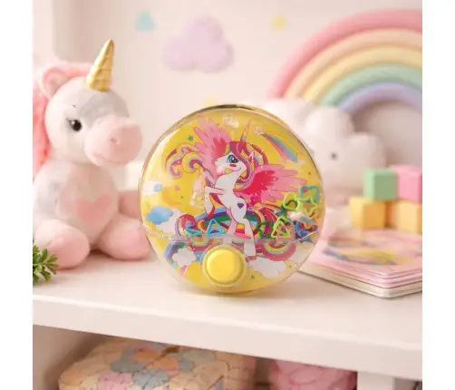 Water Arcade Game Unicorn Colorful Round 10 cm